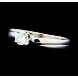 0.25 ctw Diamond Solitaire Ring - 14KT White Gold