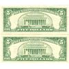 Image 2 : 1963 $5 VG/XF Red Seal Note Lot of 2
