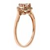 Image 2 : 0.68 ctw Morganite and Diamond Ring - 10KT Rose Gold