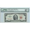 Image 2 : 1963 PMG SGU 67EPQ $2 Legal Tender Bank Note