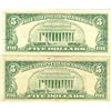 Image 2 : 1963 $5 VG/XF Red Seal Note Lot of 2