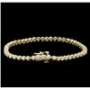 Image 2 : 1.52 ctw Diamond Tennis Bracelet - 14KT Yellow Gold