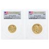 Image 3 : 2016 PCGS MS70 Gold Eagle 5 Coin Set
