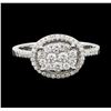 Image 2 : 0.30 ctw Diamond Ring - 14KT White Gold