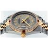 Image 8 : Rolex Mens 2T Yellow Gold & SS Slate Grey Diamond And Ruby Datejust Wristwatch