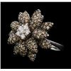 Image 1 : 2.16 ctw Diamond Ring - 18KT White Gold