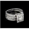 Image 1 : 1.80 ctw Diamond Ring - 18KT White Gold