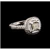 Image 1 : 14KT White Gold 1.78 ctw Diamond Ring