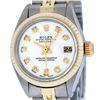 Image 2 : Rolex Ladies Two Tone Mother Of Pearl Diamond Datejust Wristwatch