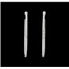 Image 1 : 2.09 ctw Diamond Earrings - 18KT White Gold