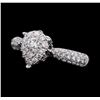 Image 1 : 0.88 ctw Diamond Ring - 18KT White Gold