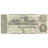 Image 1 : 1863 $5 The Confederate States of America Note T-60 CC