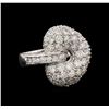 Image 1 : 14KT White Gold 1.74 ctw Diamond Ring