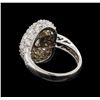 Image 3 : 14KT White Gold 1.74 ctw Diamond Ring