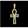 Image 1 : 2.82 ctw Diamond Pendant - 14KT Yellow Gold