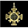 Image 1 : Coin Pendant - 14KT Yellow Gold