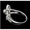 Image 3 : 0.80 ctw Diamond Ring - 18KT White Gold
