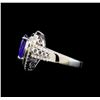 Image 3 : 14KT White Gold 2.35 ctw Tanzanite and Diamond Ring