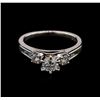 Image 1 : 0.69 ctw Diamond Ring - 14KT White Gold