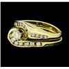 Image 1 : 1.10 ctw Diamond Ring and Band - 14KT Yellow Gold