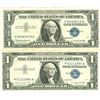 Image 1 : $1 XF/AV Silver Certificate Currency Lot of 2