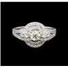 Image 2 : 14KT White Gold 1.16 ctw Diamond Ring