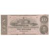 Image 1 : 1862 $10 The Confederate States of America Note T-52 CC