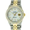 Image 1 : Rolex Two Tone 3.00 ctw Diamond DateJust Men's Watch