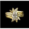 Image 2 : 1.92 ctw Diamond Wedding Ring and Band - 14KT Yellow Gold