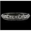 Image 1 : 18KT White Gold 1.68 ctw Diamond Bangle Bracelet