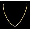 Image 1 : 0.50 ctw Diamond Necklace - 14KT Yellow Gold