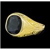 Image 1 : 5.20 ctw Sapphire Ring - 14KT Yellow Gold