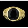 Image 2 : 5.20 ctw Sapphire Ring - 14KT Yellow Gold