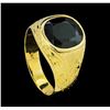 Image 4 : 5.20 ctw Sapphire Ring - 14KT Yellow Gold