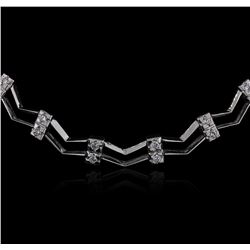 14KT White Gold 0.86 ctw Diamond Necklace