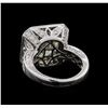 Image 3 : 9.57 ctw Diamond Ring - 18KT White Gold