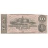 Image 1 : 1862 $10 The Confederate States of America Note T-52 CC