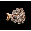 Image 1 : 14KT Rose Gold 0.86 ctw Diamond Ring