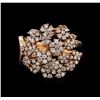 Image 2 : 14KT Rose Gold 0.86 ctw Diamond Ring