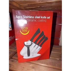 NEW STAINLESS STEEL KNIFE SET - 6 PC - GERMANY
