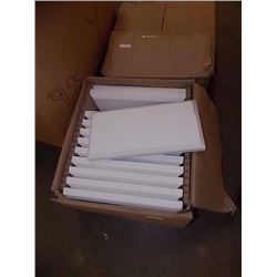 BOX OF NEW WHITE SHOWCASE RISERS - 5PC TTL