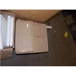 BOX OF NEW WHITE SHOWCASE RISERS - 5PC TTL