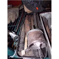 BIN OF HEAVY DUTY CHISELS