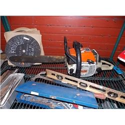 STIHL 038 GAS CHAINSAW - NO CHAIN