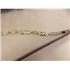 Image 2 : BRACELET - 4.5CTW OVAL FACETED MULTI GEMSTONES AND ROUND FACETED DIAMOND IN STERLING SILVER SETTING 