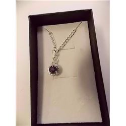 NECKLACE - OCEAN BLUE MYSTIC TOPAZ & DIAMOND IN STERLING SILVER SETTING - 18" CHAIN - RETAIL ESTIMAT