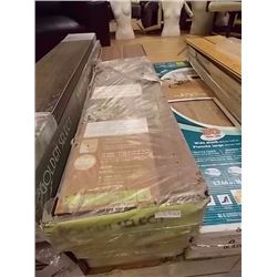 LAMINATE FLOORING WITH FOAM BACKING - 3 BOXES X ~22.96SQFT - MOUNTAIN OAK - STR