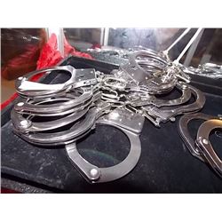 NEW HANDCUFFS WITH KEYS - 5 SETS TTL
