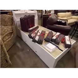 NEW WHITE CAPTAINS BED - MATTRESS NOT INCLUDED