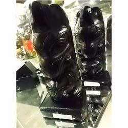 HAND CRAFTED NATIVE TOTEM POLE - UNKOWN CRAFTER